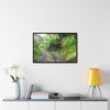 Rainforest Trails & Views - Gallery Canvas Wraps, Horizontal Frame - El Yunque National Forest - Puerto Rico - Closed PR191 road & landlside - Green Forest Home