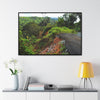 Rainforest Trails & Views - Gallery Canvas Wraps, Horizontal Frame - El Yunque National Forest - Puerto Rico - Closed PR191 road & landlside - Green Forest Home