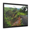 Rainforest Trails & Views - Gallery Canvas Wraps, Horizontal Frame - El Yunque National Forest - Puerto Rico - Closed PR191 road & landlside - Green Forest Home