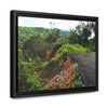 Rainforest Trails & Views - Gallery Canvas Wraps, Horizontal Frame - El Yunque National Forest - Puerto Rico - Closed PR191 road & landlside - Green Forest Home