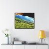Rainforest Trails & Views - Gallery Canvas Wraps, Horizontal Frame - El Yunque National Forest - Puerto Rico - Color enhanced view of the foggy East Peak from PR 191 - Green Forest Home
