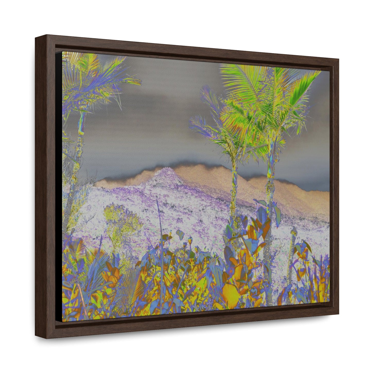Rainforest Trails & Views - Gallery Canvas Wraps, Horizontal Frame - El Yunque National Forest - Puerto Rico - East Peak road view - color enhanced - Green Forest Home