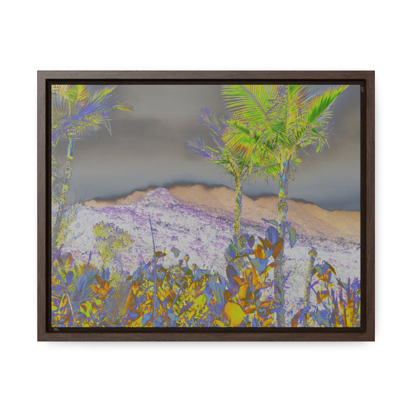 Rainforest Trails & Views - Gallery Canvas Wraps, Horizontal Frame - El Yunque National Forest - Puerto Rico - East Peak road view - color enhanced - Green Forest Home