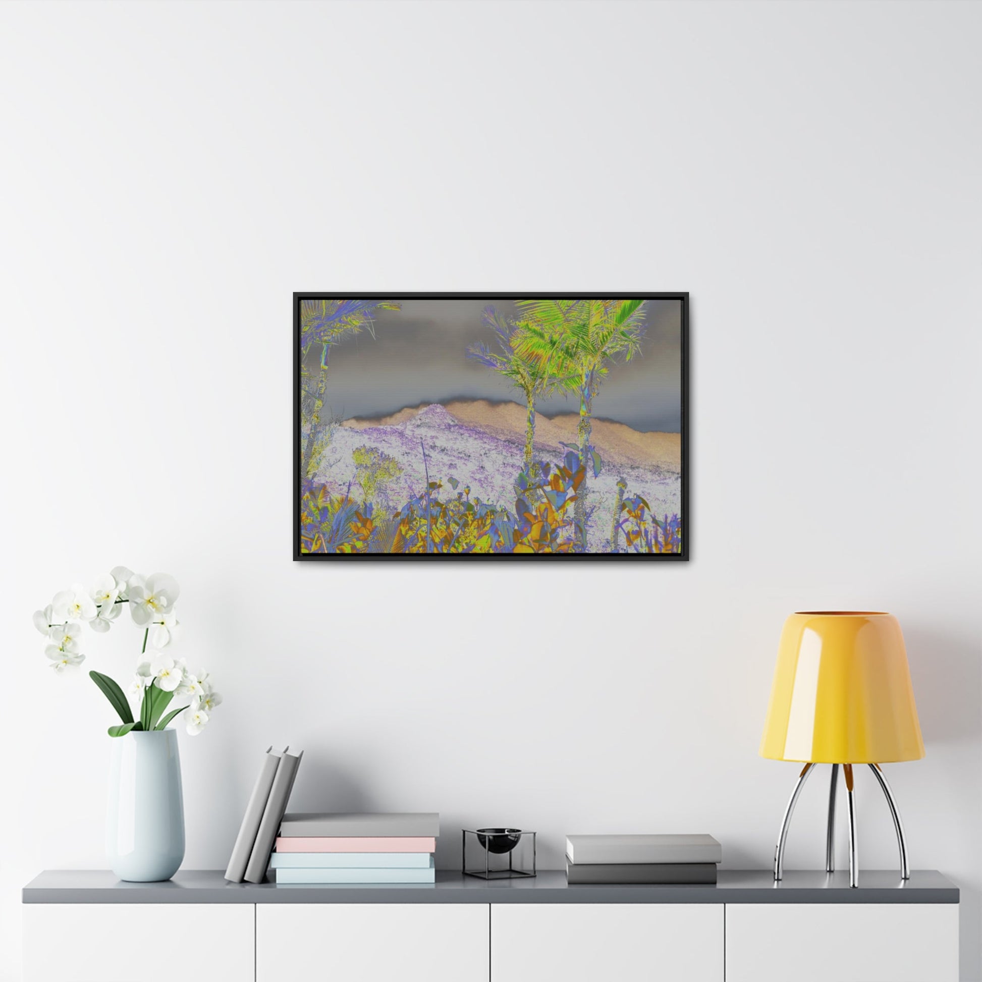 Rainforest Trails & Views - Gallery Canvas Wraps, Horizontal Frame - El Yunque National Forest - Puerto Rico - East Peak road view - color enhanced - Green Forest Home