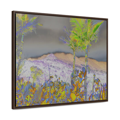 Rainforest Trails & Views - Gallery Canvas Wraps, Horizontal Frame - El Yunque National Forest - Puerto Rico - East Peak road view - color enhanced - Green Forest Home