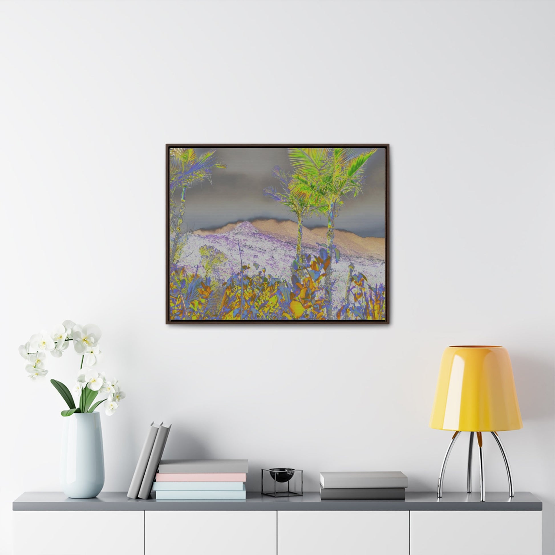 Rainforest Trails & Views - Gallery Canvas Wraps, Horizontal Frame - El Yunque National Forest - Puerto Rico - East Peak road view - color enhanced - Green Forest Home