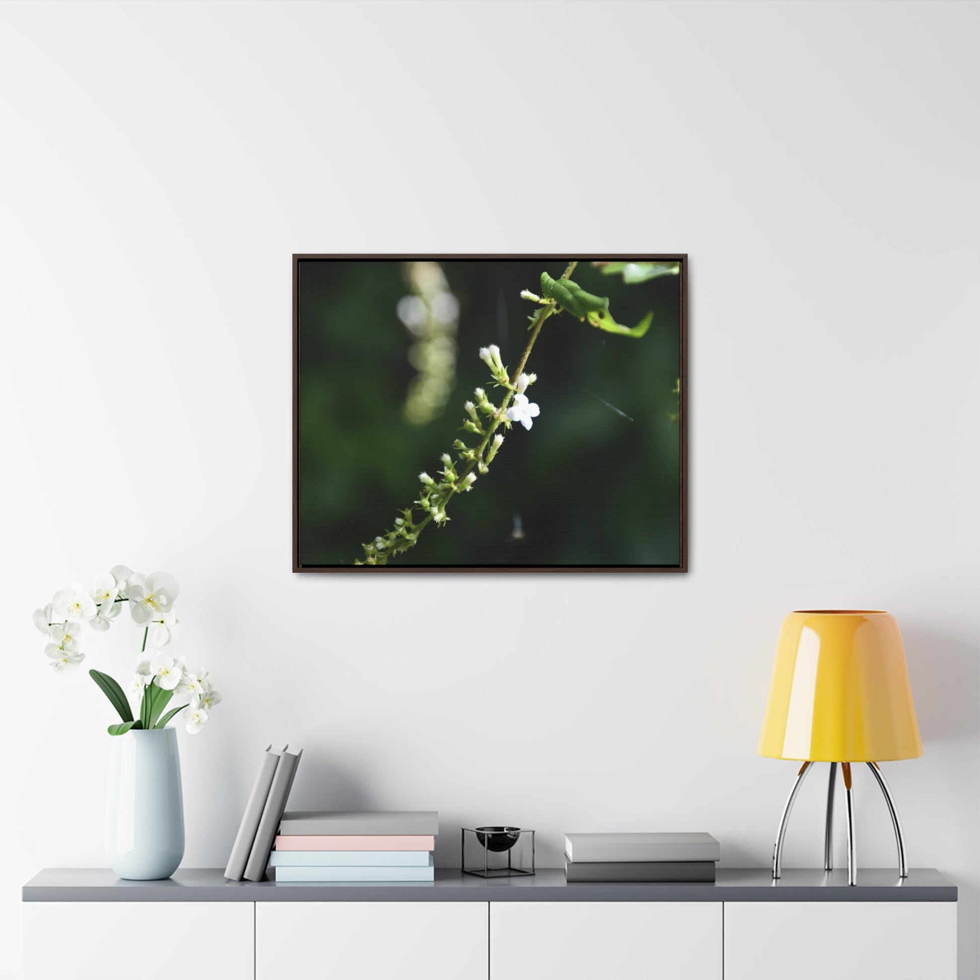 Rainforest Trails & Views - Gallery Canvas Wraps, Horizontal Frame - El Yunque National Forest - Puerto Rico - Flowers of El Yunque - Green Forest Home
