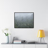Rainforest Trails & Views - Gallery Canvas Wraps, Horizontal Frame - El Yunque National Forest - Puerto Rico - Fog and rain pummel the Rio Sabana park - Green Forest Home