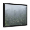 Rainforest Trails & Views - Gallery Canvas Wraps, Horizontal Frame - El Yunque National Forest - Puerto Rico - Fog and rain pummel the Rio Sabana park - Green Forest Home