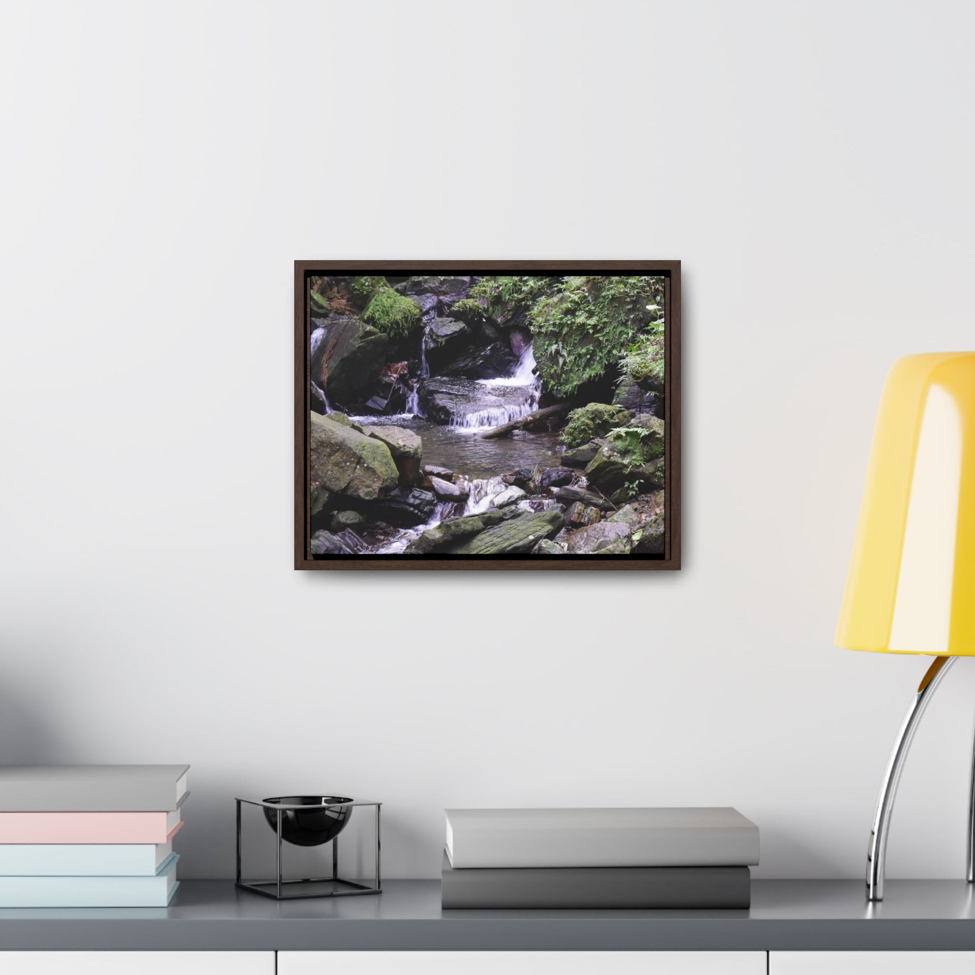 Rainforest Trails & Views - Gallery Canvas Wraps, Horizontal Frame - El Yunque National Forest - Puerto Rico - Juan Diego Trail & River - Green Forest Home