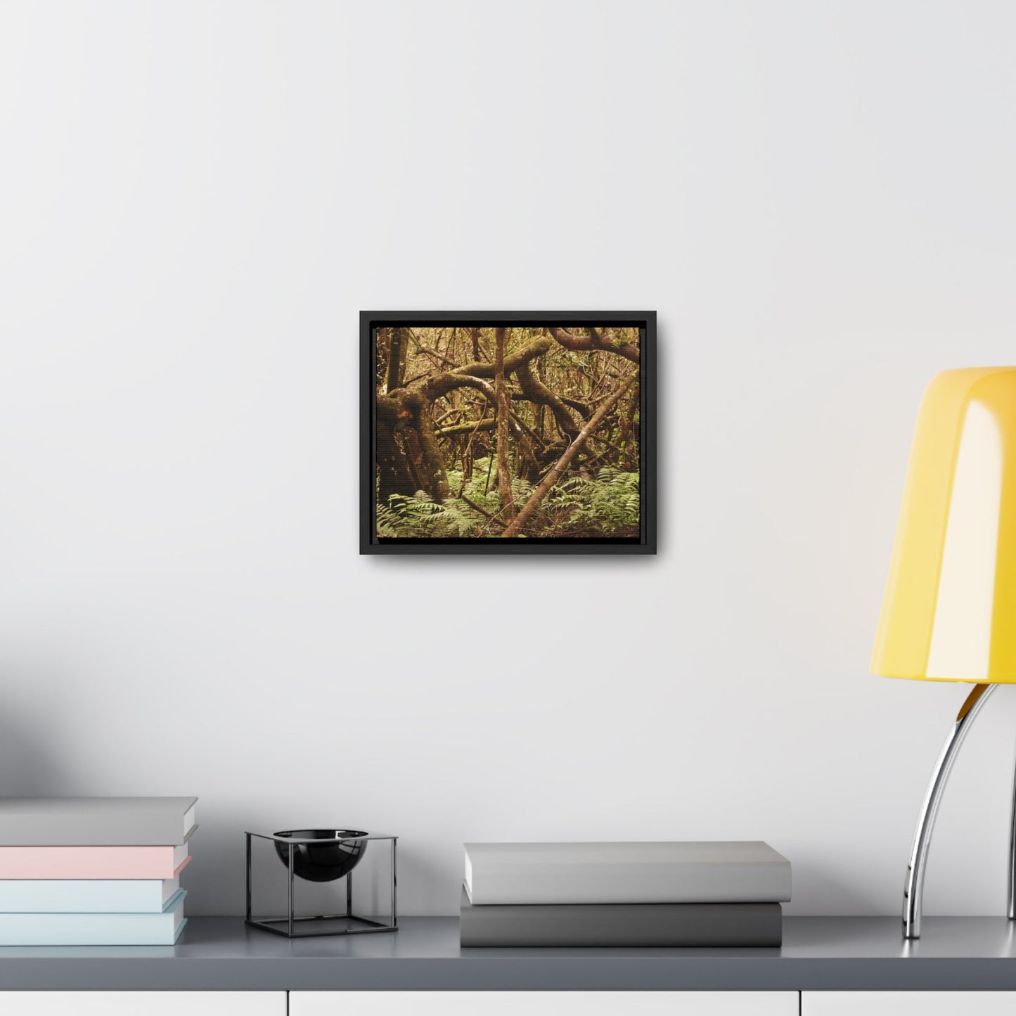 Rainforest Trails & Views - Gallery Canvas Wraps, Horizontal Frame - El Yunque National Forest - Puerto Rico - Jumble forest after Hurricane Maria - Rio Sabana - Green Forest Home