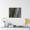 Rainforest Trails & Views - Gallery Canvas Wraps, Horizontal Frame - El Yunque National Forest - Puerto Rico - La Coca Falls - visitor figures the way out - Green Forest Home