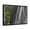 Rainforest Trails & Views - Gallery Canvas Wraps, Horizontal Frame - El Yunque National Forest - Puerto Rico - La Coca Falls - visitor figures the way out - Green Forest Home