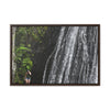 Rainforest Trails & Views - Gallery Canvas Wraps, Horizontal Frame - El Yunque National Forest - Puerto Rico - La Coca Falls - visitor figures the way out - Green Forest Home