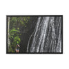 Rainforest Trails & Views - Gallery Canvas Wraps, Horizontal Frame - El Yunque National Forest - Puerto Rico - La Coca Falls - visitor figures the way out - Green Forest Home
