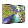 Rainforest Trails & Views - Gallery Canvas Wraps, Horizontal Frame - El Yunque National Forest - Puerto Rico - Mt Britton Loop road - color enhanced - Green Forest Home