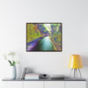 Rainforest Trails & Views - Gallery Canvas Wraps, Horizontal Frame - El Yunque National Forest - Puerto Rico - Mt Britton Loop road - color enhanced - Green Forest Home