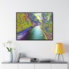 Rainforest Trails & Views - Gallery Canvas Wraps, Horizontal Frame - El Yunque National Forest - Puerto Rico - Mt Britton Loop road - color enhanced - Green Forest Home