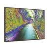 Rainforest Trails & Views - Gallery Canvas Wraps, Horizontal Frame - El Yunque National Forest - Puerto Rico - Mt Britton Loop road - color enhanced - Green Forest Home