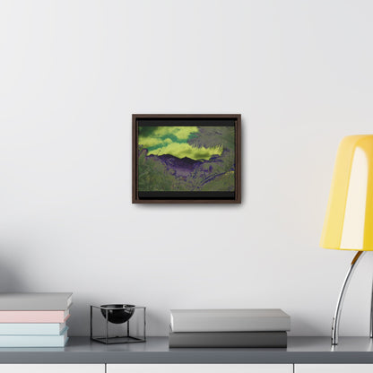 Rainforest Trails & Views - Gallery Canvas Wraps, Horizontal Frame - El Yunque National Forest - Puerto Rico - Mt Britton road view of Mt Britton - color enhanced - Green Forest Home