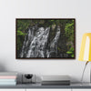 Rainforest Trails & Views - Gallery Canvas Wraps, Horizontal Frame - El Yunque National Forest - Puerto Rico - Nikon Telephoto view of the upper La Coca Falls - Green Forest Home