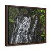 Rainforest Trails & Views - Gallery Canvas Wraps, Horizontal Frame - El Yunque National Forest - Puerto Rico - Nikon Telephoto view of the upper La Coca Falls - Green Forest Home