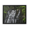 Rainforest Trails & Views - Gallery Canvas Wraps, Horizontal Frame - El Yunque National Forest - Puerto Rico - Nikon Telephoto view of the upper La Coca Falls - Green Forest Home