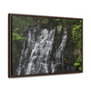 Rainforest Trails & Views - Gallery Canvas Wraps, Horizontal Frame - El Yunque National Forest - Puerto Rico - Nikon Telephoto view of the upper La Coca Falls - Green Forest Home
