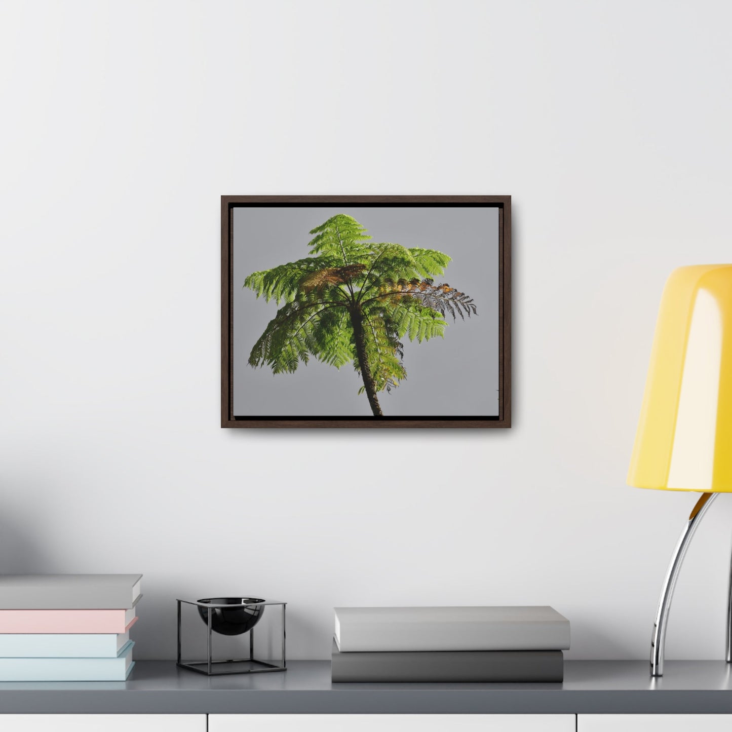 Rainforest Trails & Views - Gallery Canvas Wraps, Horizontal Frame - El Yunque National Forest - Puerto Rico - One of the worlds original trees - the Fern Palm - Green Forest Home