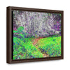 Rainforest Trails & Views - Gallery Canvas Wraps, Horizontal Frame - El Yunque National Forest - Puerto Rico - Path in camping zone near peaks - Color Enhanced - Green Forest Home