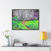 Rainforest Trails & Views - Gallery Canvas Wraps, Horizontal Frame - El Yunque National Forest - Puerto Rico - Path in camping zone near peaks - Color Enhanced - Green Forest Home