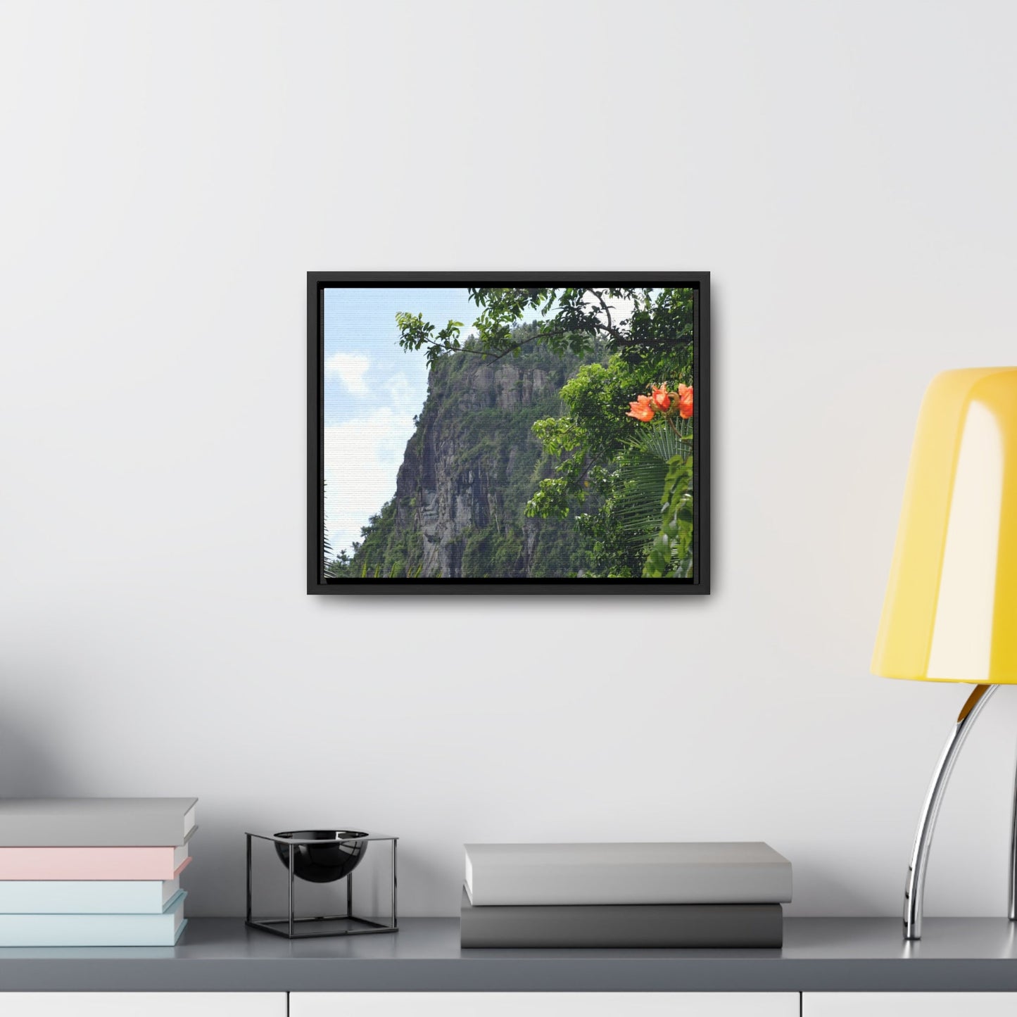 Rainforest Trails & Views - Gallery Canvas Wraps, Horizontal Frame - El Yunque National Forest - Puerto Rico - Peak blasted by Hurricane Maria in recovery - Green Forest Home