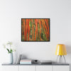 Rainforest Trails & Views - Gallery Canvas Wraps, Horizontal Frame - El Yunque National Forest - Puerto Rico - Red Roots of the Sierra Palm - that survive Hurricane Maria 140 MPH winds in Tradewinds Trail - Green Forest Home