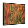 Rainforest Trails & Views - Gallery Canvas Wraps, Horizontal Frame - El Yunque National Forest - Puerto Rico - Red Roots of the Sierra Palm - that survive Hurricane Maria 140 MPH winds in Tradewinds Trail - Green Forest Home