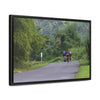 Rainforest Trails & Views - Gallery Canvas Wraps, Horizontal Frame - El Yunque National Forest - Puerto Rico - Rio Sabana cyclist up 191 road Naguabo - Green Forest Home