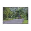 Rainforest Trails & Views - Gallery Canvas Wraps, Horizontal Frame - El Yunque National Forest - Puerto Rico - Rio Sabana cyclist up 191 road Naguabo - Green Forest Home