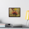 Rainforest Trails & Views - Gallery Canvas Wraps, Horizontal Frame - El Yunque National Forest - Puerto Rico - Rio Sabana red & green Bromeliads in Sierra Palm - Green Forest Home
