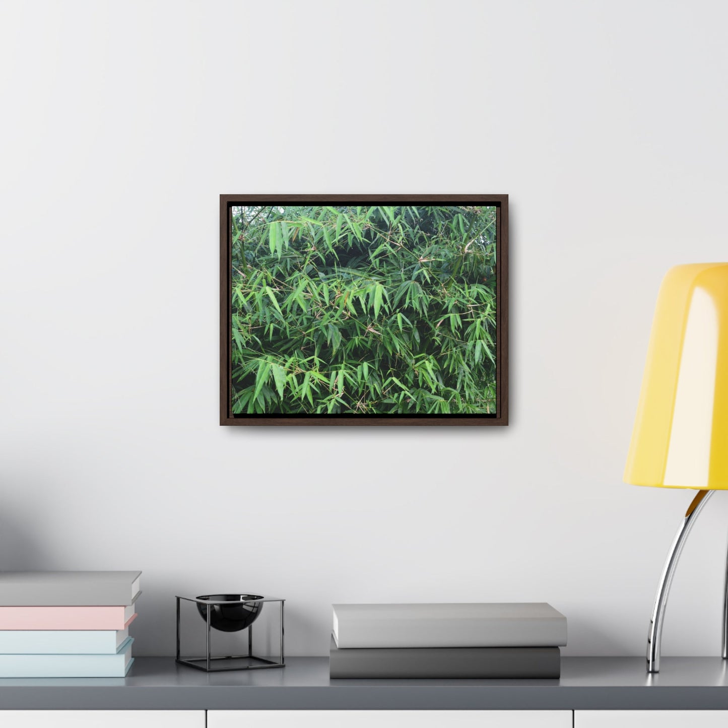 Rainforest Trails & Views - Gallery Canvas Wraps, Horizontal Frame - El Yunque National Forest - Puerto Rico - Rio Sabana trail - Bamboo grove - Green Forest Home