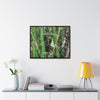 Rainforest Trails & Views - Gallery Canvas Wraps, Horizontal Frame - El Yunque National Forest - Puerto Rico - Rio Sabana trail - Bamboo grove - Green Forest Home
