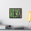 Rainforest Trails & Views - Gallery Canvas Wraps, Horizontal Frame - El Yunque National Forest - Puerto Rico - Rio Sabana trail - Bamboo grove - Green Forest Home