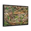 Rainforest Trails & Views - Gallery Canvas Wraps, Horizontal Frame - El Yunque National Forest - Puerto Rico - Rio Sabana trail - Bamboo leaves on the ground - Green Forest Home