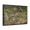 Rainforest Trails & Views - Gallery Canvas Wraps, Horizontal Frame - El Yunque National Forest - Puerto Rico - Rio Sabana trail - Bamboo leaves on the ground - Green Forest Home