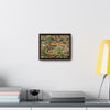 Rainforest Trails & Views - Gallery Canvas Wraps, Horizontal Frame - El Yunque National Forest - Puerto Rico - Rio Sabana trail - Bamboo leaves on the ground - Green Forest Home