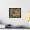 Rainforest Trails & Views - Gallery Canvas Wraps, Horizontal Frame - El Yunque National Forest - Puerto Rico - Rio Sabana trail - Bamboo leaves on the ground - Green Forest Home