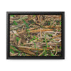 Rainforest Trails & Views - Gallery Canvas Wraps, Horizontal Frame - El Yunque National Forest - Puerto Rico - Rio Sabana trail - Bamboo leaves on the ground - Green Forest Home