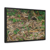 Rainforest Trails & Views - Gallery Canvas Wraps, Horizontal Frame - El Yunque National Forest - Puerto Rico - Rio Sabana trail - Bamboo leaves on the ground - Green Forest Home