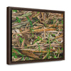 Rainforest Trails & Views - Gallery Canvas Wraps, Horizontal Frame - El Yunque National Forest - Puerto Rico - Rio Sabana trail - Bamboo leaves on the ground - Green Forest Home