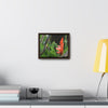Rainforest Trails & Views - Gallery Canvas Wraps, Horizontal Frame - El Yunque National Forest - Puerto Rico - Rio Sabana trail bromeliad in flower - Green Forest Home