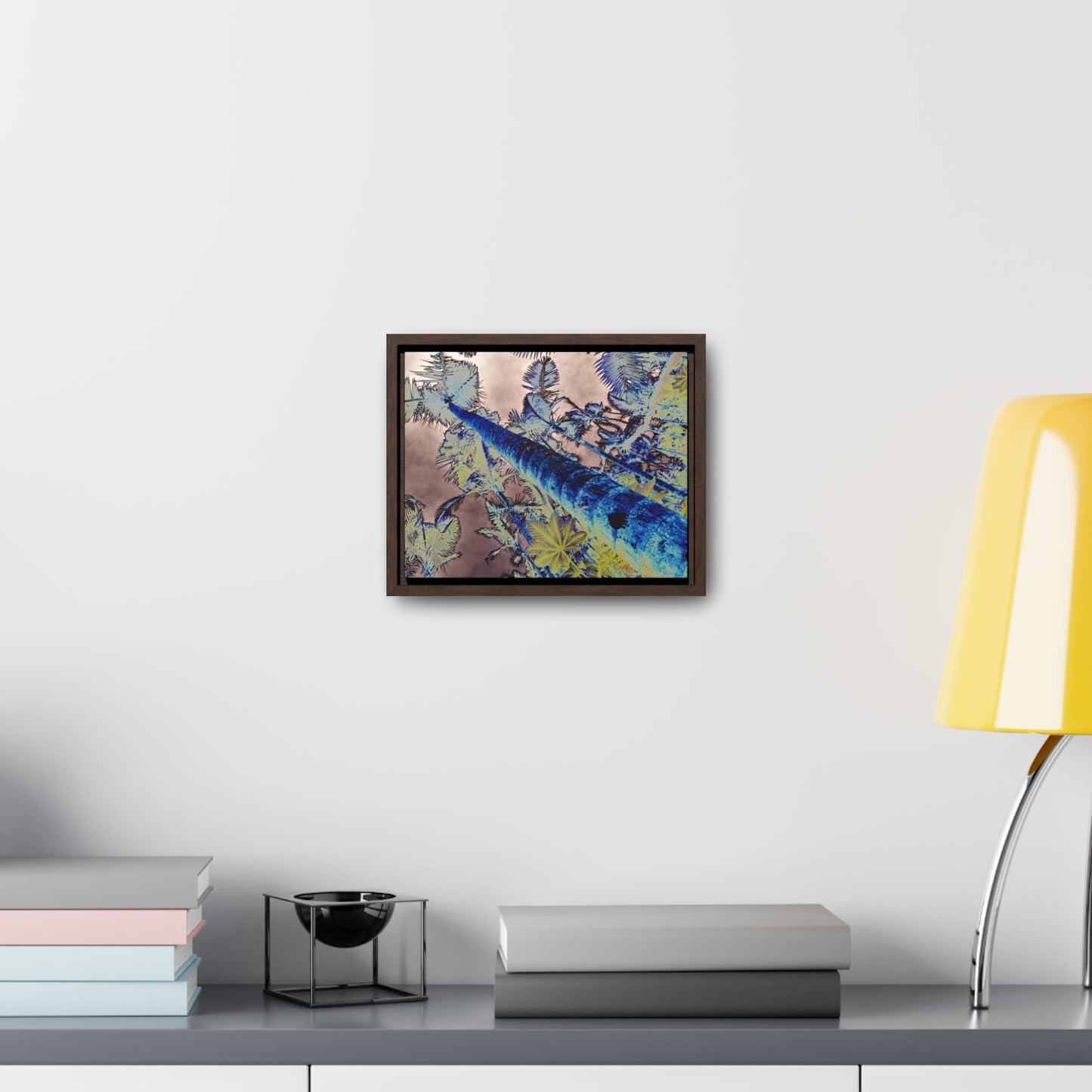 Rainforest Trails & Views - Gallery Canvas Wraps, Horizontal Frame - El Yunque National Forest - Puerto Rico - Rio Sabana Trail Color-Enhanced Sierra Palms - Green Forest Home