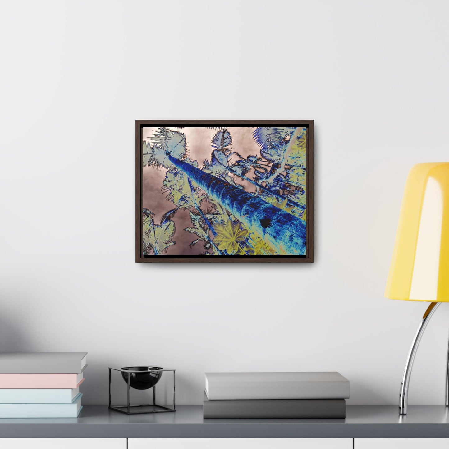 Rainforest Trails & Views - Gallery Canvas Wraps, Horizontal Frame - El Yunque National Forest - Puerto Rico - Rio Sabana Trail Color-Enhanced Sierra Palms - Green Forest Home
